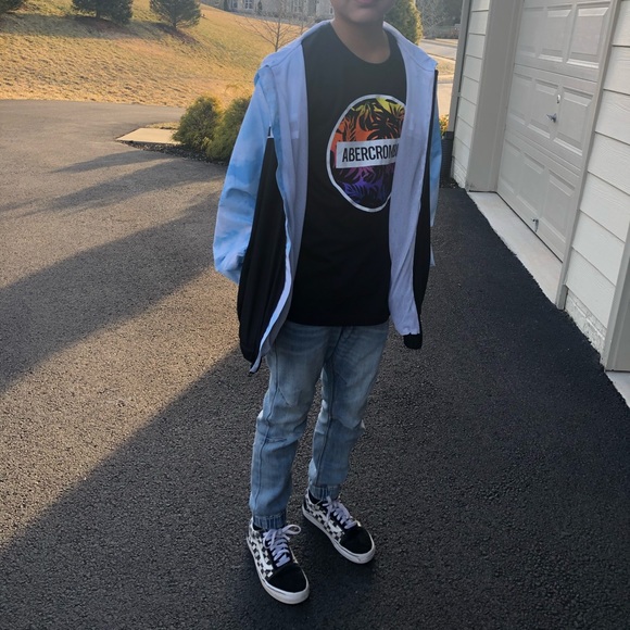 Ideology Big Boys Atmosphere/Windbreaker Jacket - Blue Cloud L - Picture 13 of 16